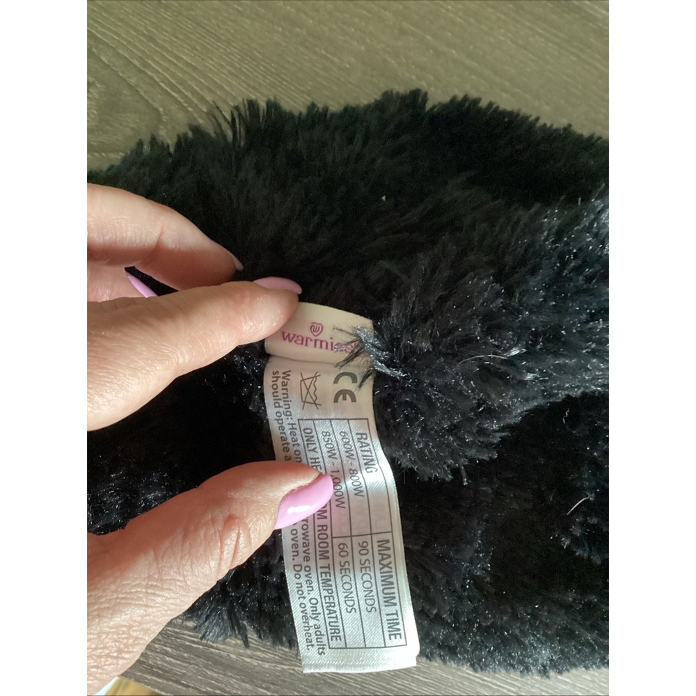 Warmies Plush Black Cat Microwave Heat Freeze Cozy Weighted Stuffed Animal - Picture 5 of 8